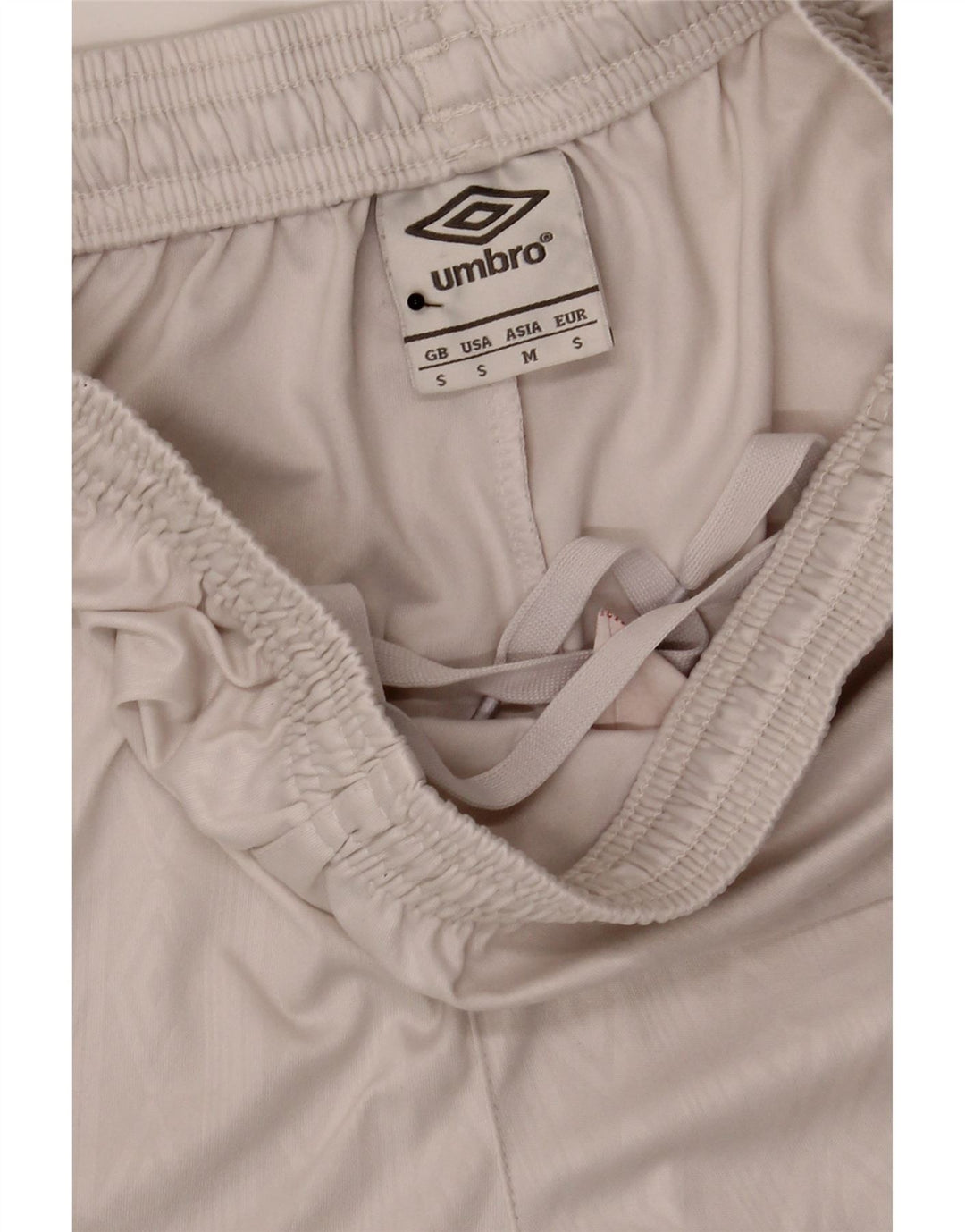 Pantaloncini sportivi da uomo Umbro piccoli in poliestere bianco