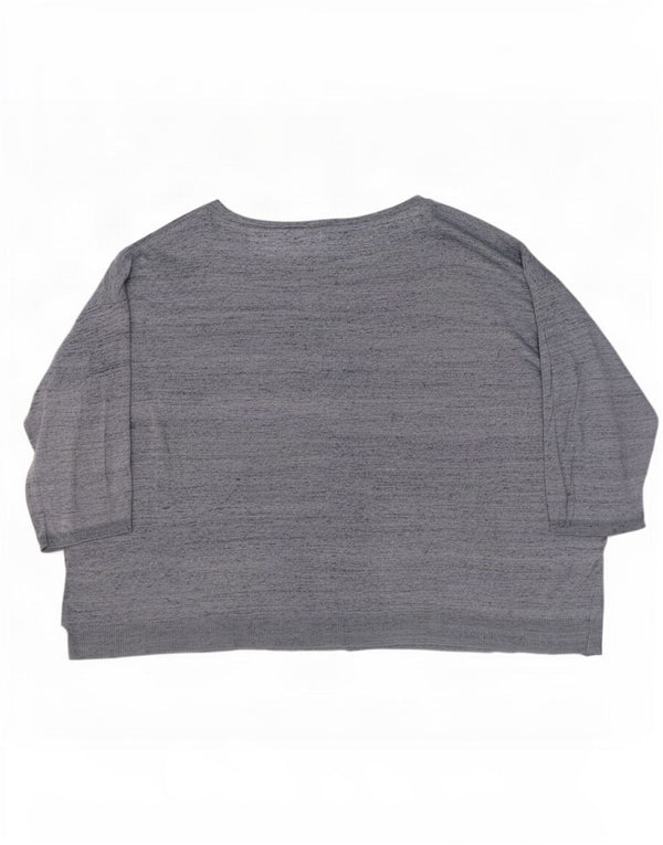 Camicetta con maniche a 3/4 da donna Marks & Spencer UK 20/22 2XL Blu screziato