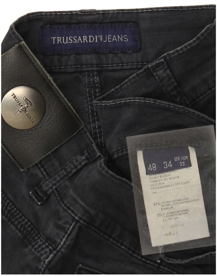Jeans Straight Uomo Trussardi W32 L32 Blu Navy Cotone