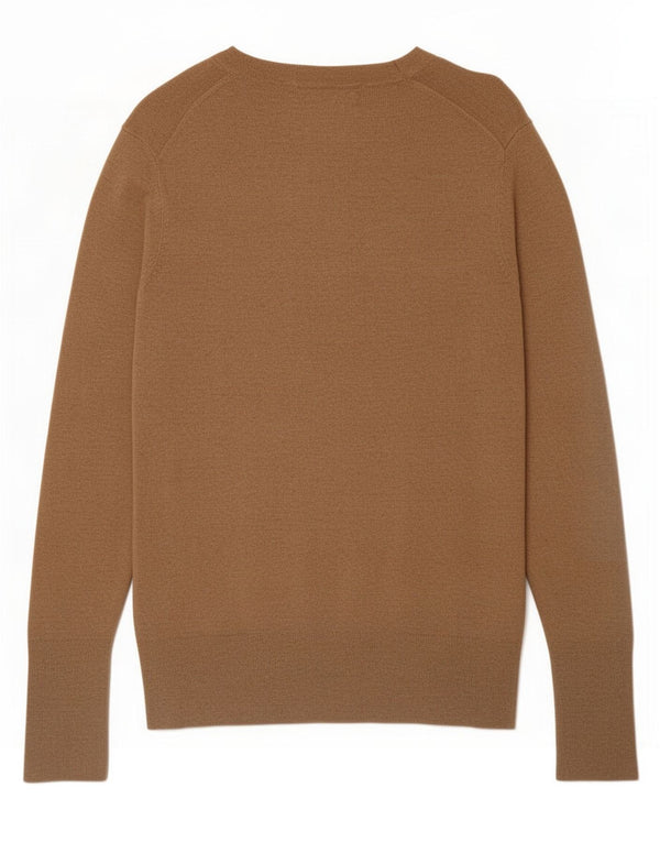 Maglione Zara da donna con scollo a barca UK 14 Large Beige Viscosa