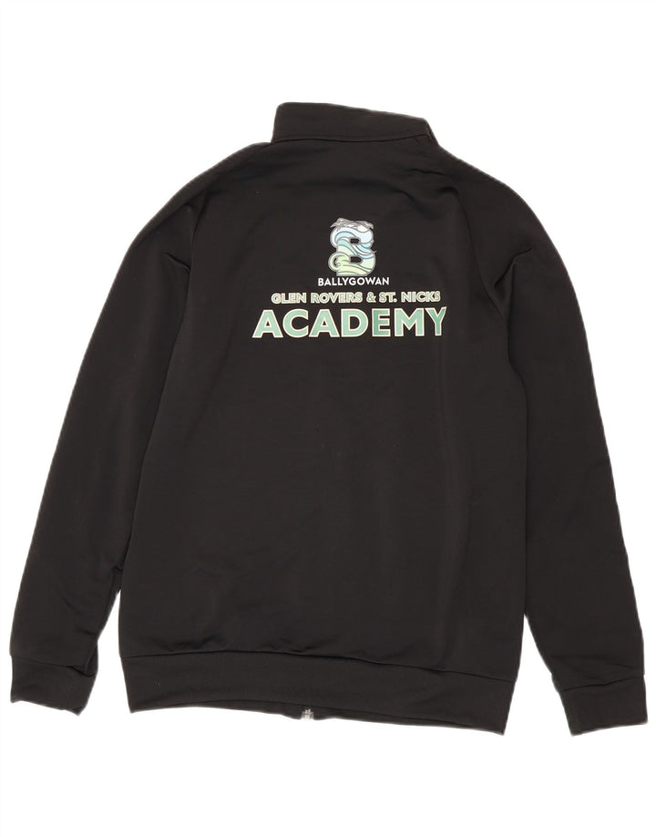 Giacca da ginnastica grafica da ragazzo Adidas 13-14 anni in poliestere nero