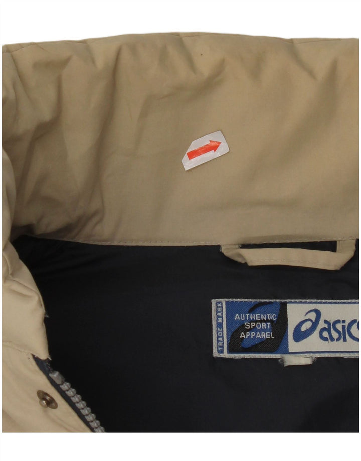 Gilet imbottito da uomo Asics UK 42 XL Poliestere beige