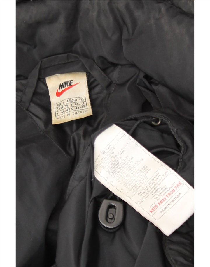 Giacca imbottita Nike da uomo con vestibilità ampia e grafica UK 36/38 piccola in poliestere nero
