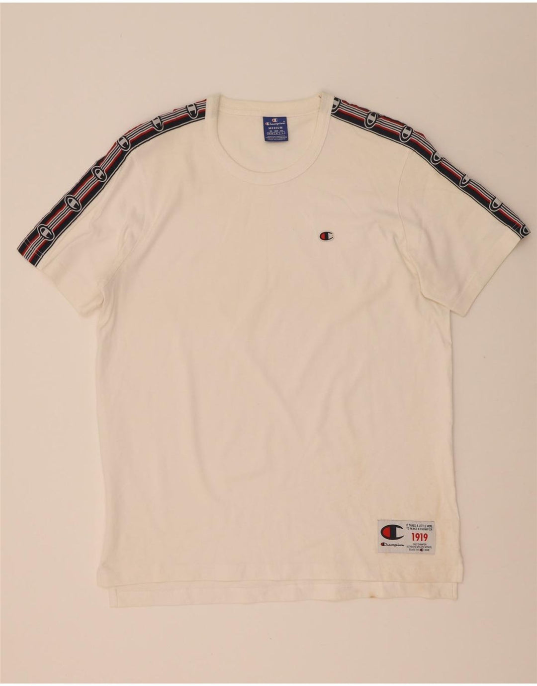 T-shirt grafica da uomo Champion Top color bianco medio