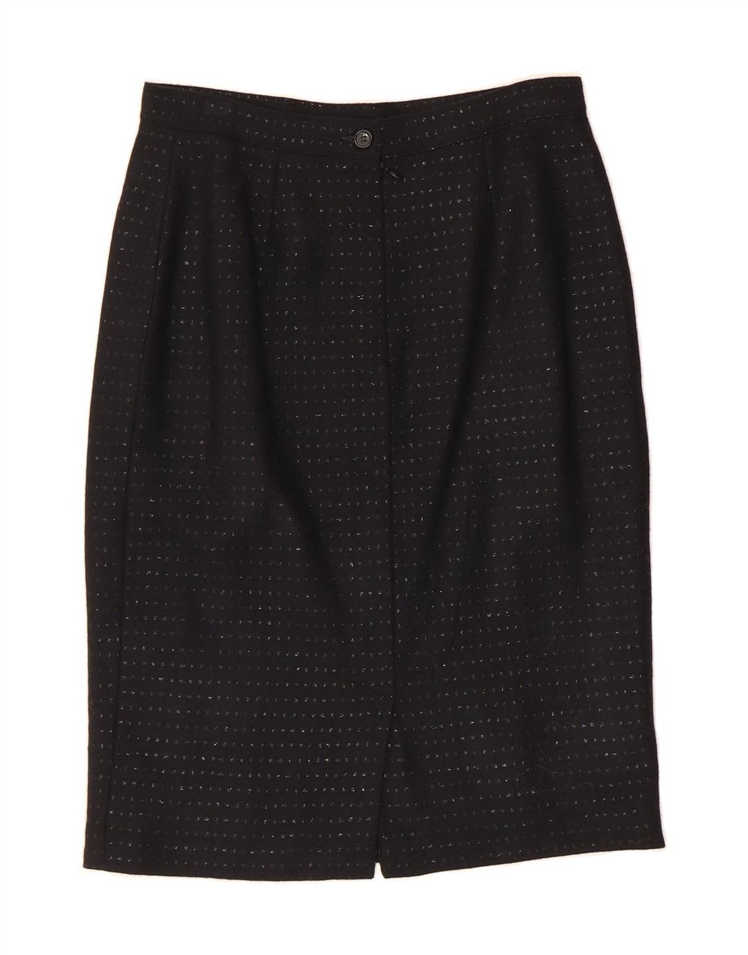 VINTAGE Womens Straight Skirt W28 Medium  Black Spotted Vintage Vintage and Second-Hand Vintage from Messina Hembry 
