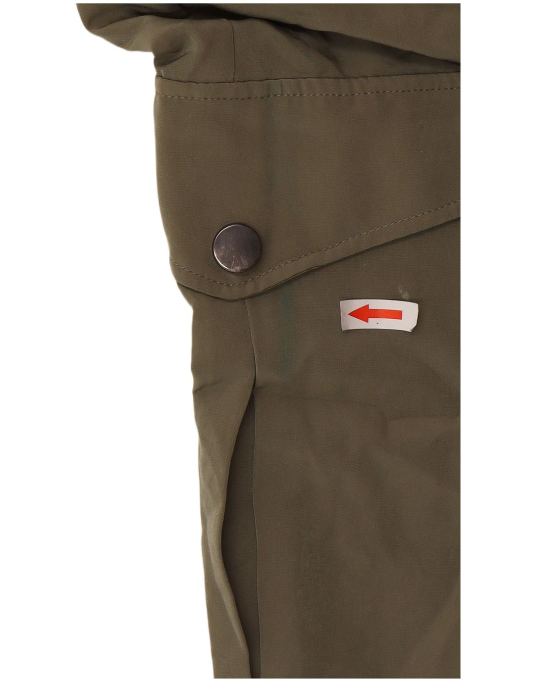 Pantaloni cargo da jogging da donna Zara piccoli W28 L27 poliestere kaki