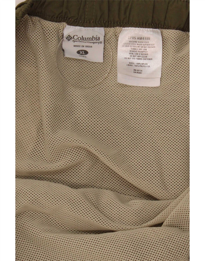 Pantaloncini da bagno Columbia da uomo XL in nylon kaki