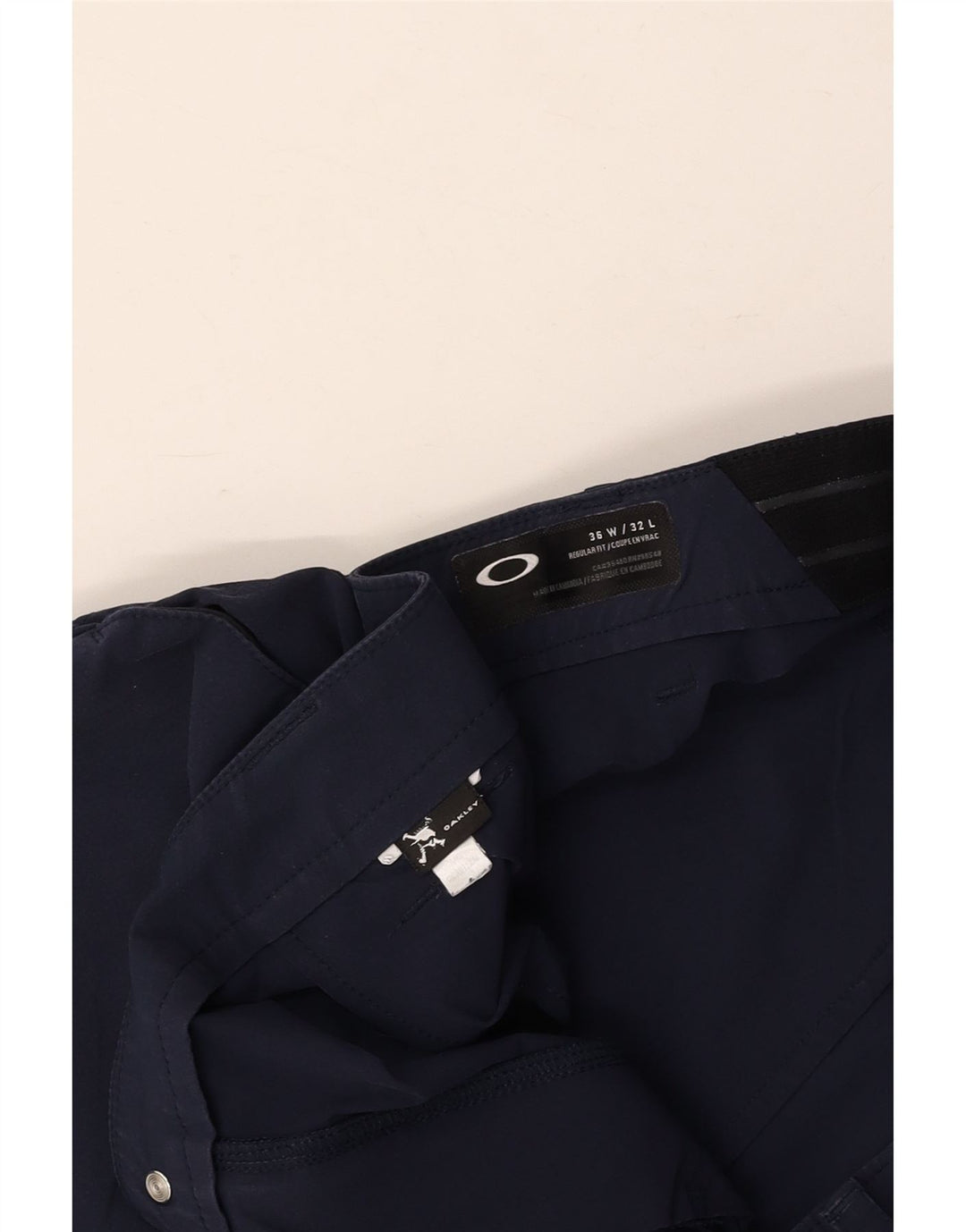 Pantaloni chino da uomo con vestibilità regolare OAKLEY W36 L32 blu navy