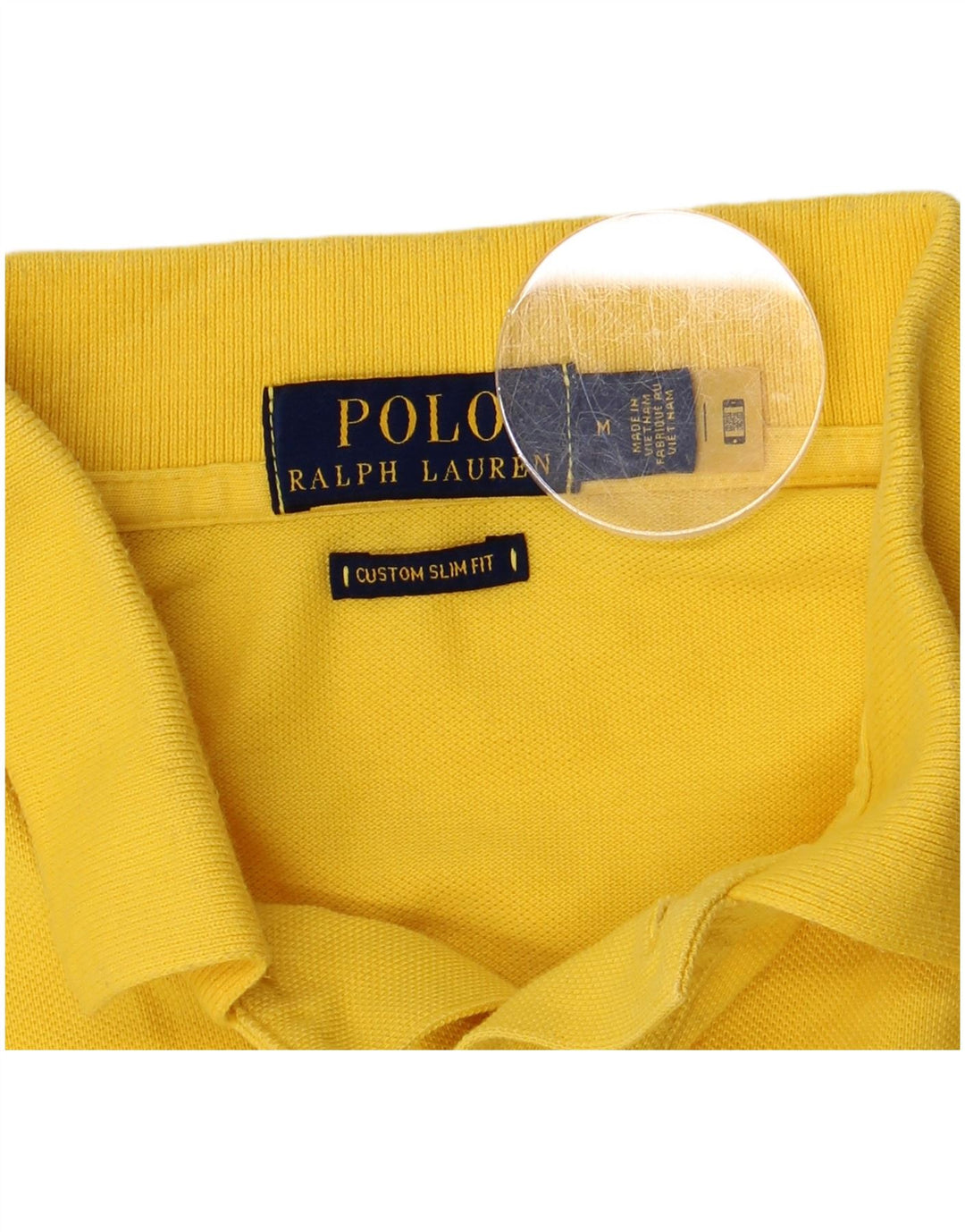 POLO RALPH LAUREN Polo da uomo slim fit personalizzata giallo medio