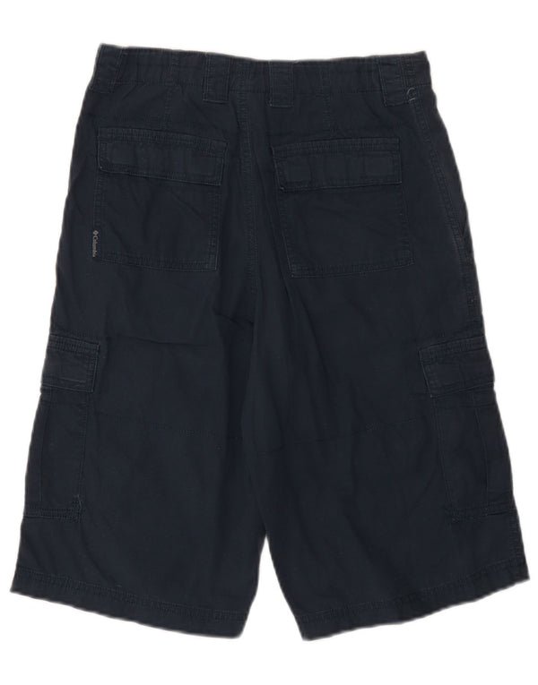 Pantaloncini cargo COLUMBIA da ragazzo 15-16 anni W26 in cotone blu navy
