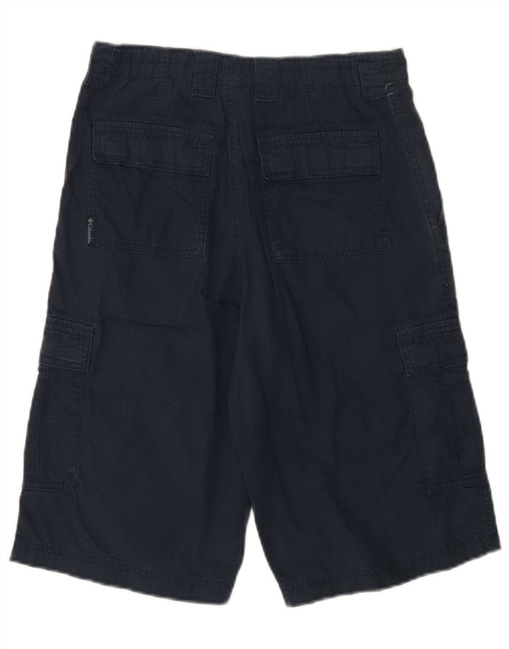 Pantaloncini cargo COLUMBIA da ragazzo 15-16 anni W26 in cotone blu navy