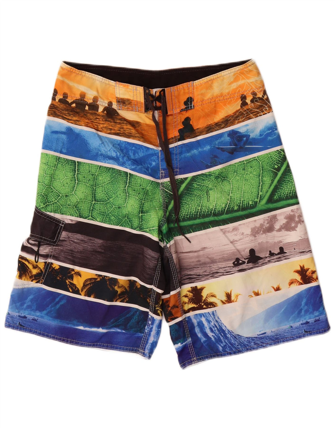 Pantaloncini da bagno grafici da uomo Billabong a righe medie multicolori