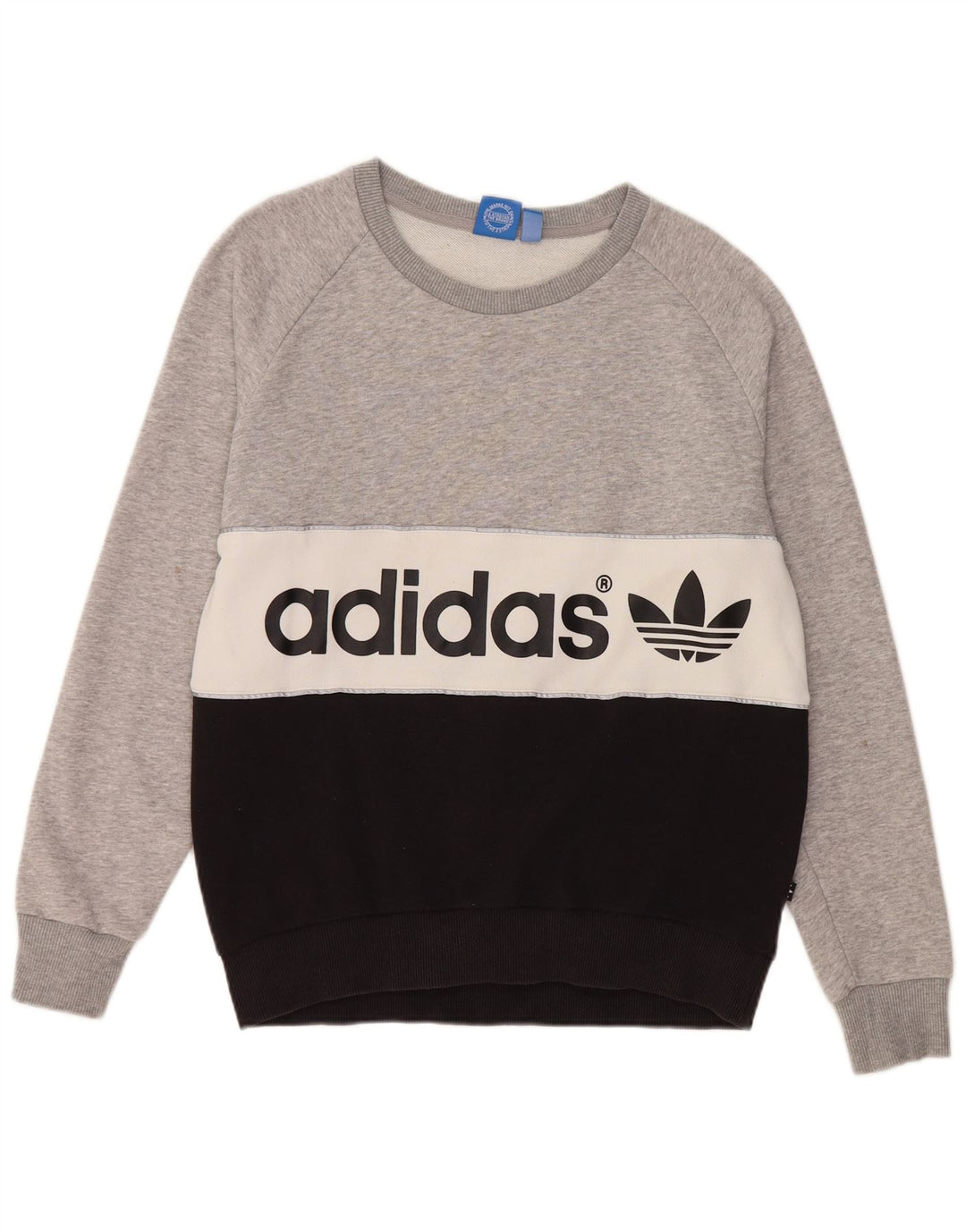 Felpa grafica da donna ADIDAS, maglione UK 10 piccolo multicolore