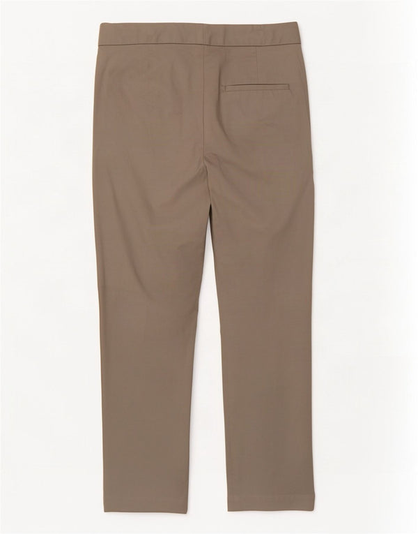 Pantaloni da abito corto da donna Marks & Spencer UK 10 Small W27 L23 Cotone beige