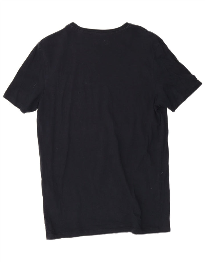 T-shirt grafica da uomo Jack & Jones Top in cotone blu navy medio