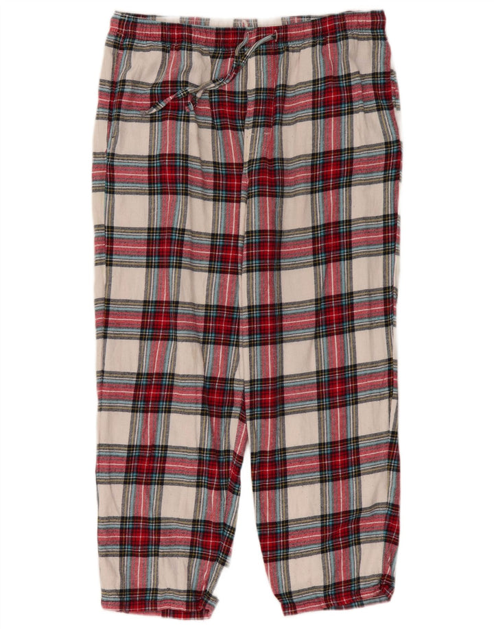 Pantaloni chino da donna Marks & Spencer grandi W34 L26 a quadri multicolore