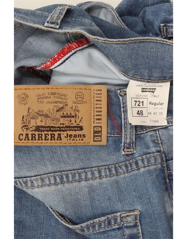 Pantaloncini di jeans Carrera 721 da uomo W33 cotone blu medio