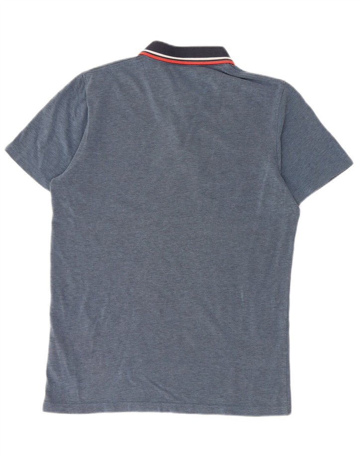Polo da uomo Jack & Jones in cotone color block blu medio
