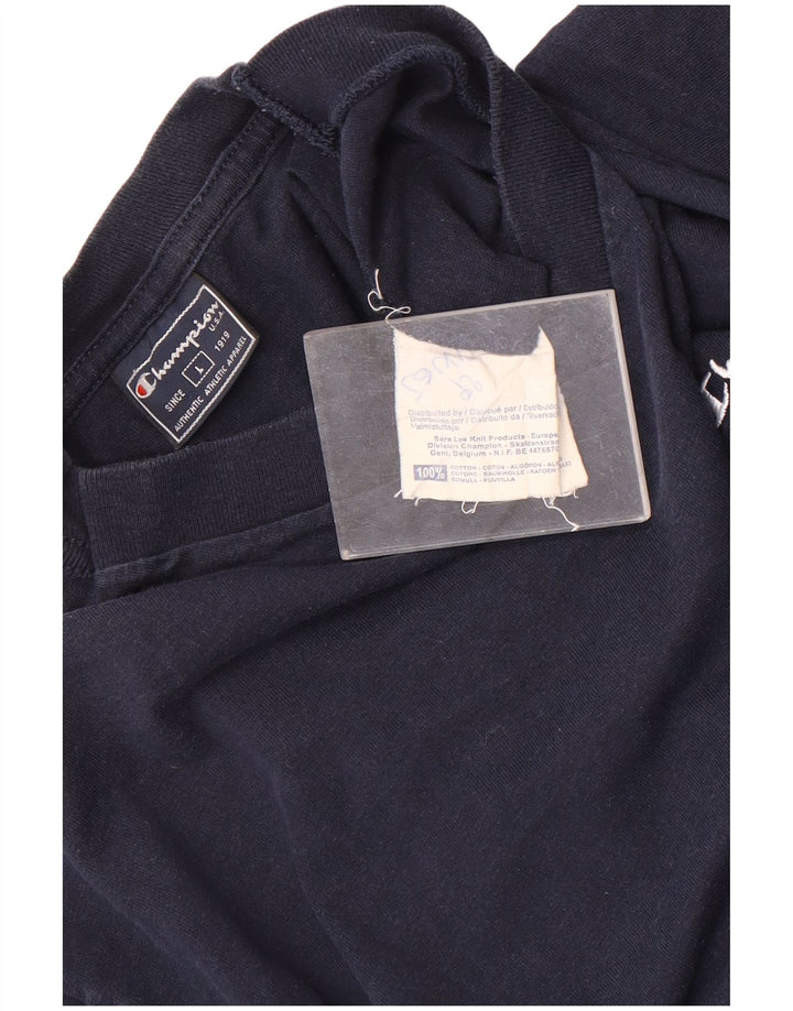 T-shirt da uomo Champion Top Large in cotone blu navy