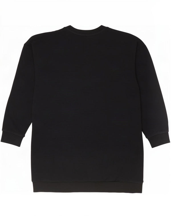 Abito maglione felpa oversize da donna Adidas UK 12/14 medio nero