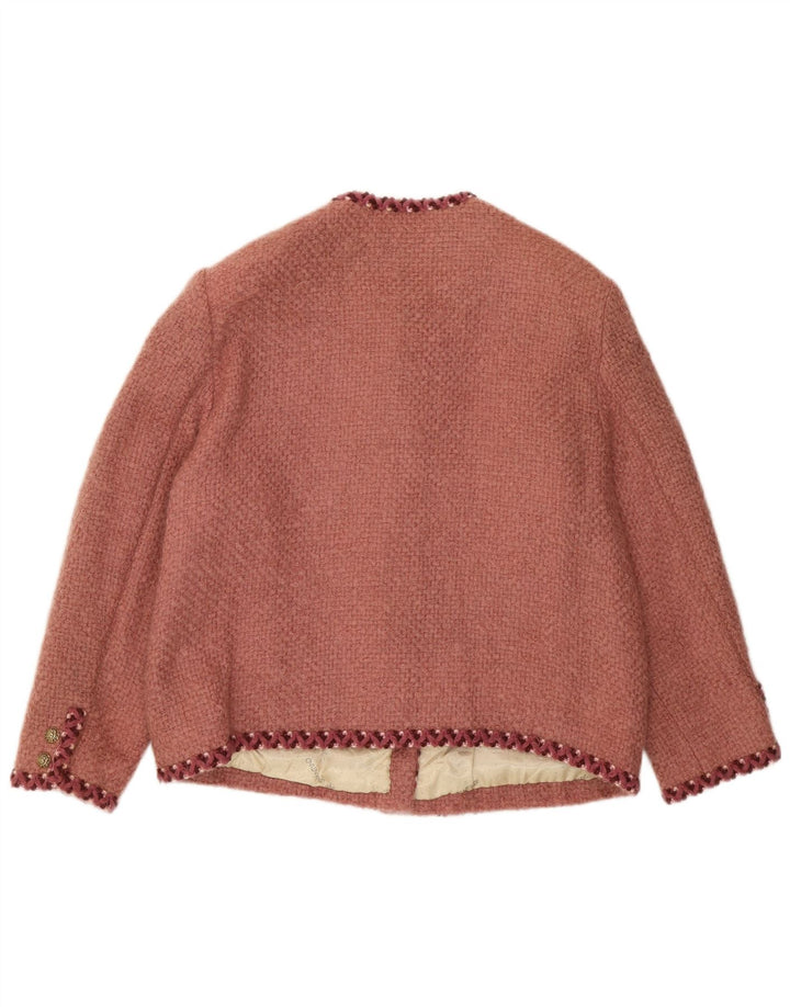 Giacca blazer vintage da donna a 5 bottoni UK 14 rossa media