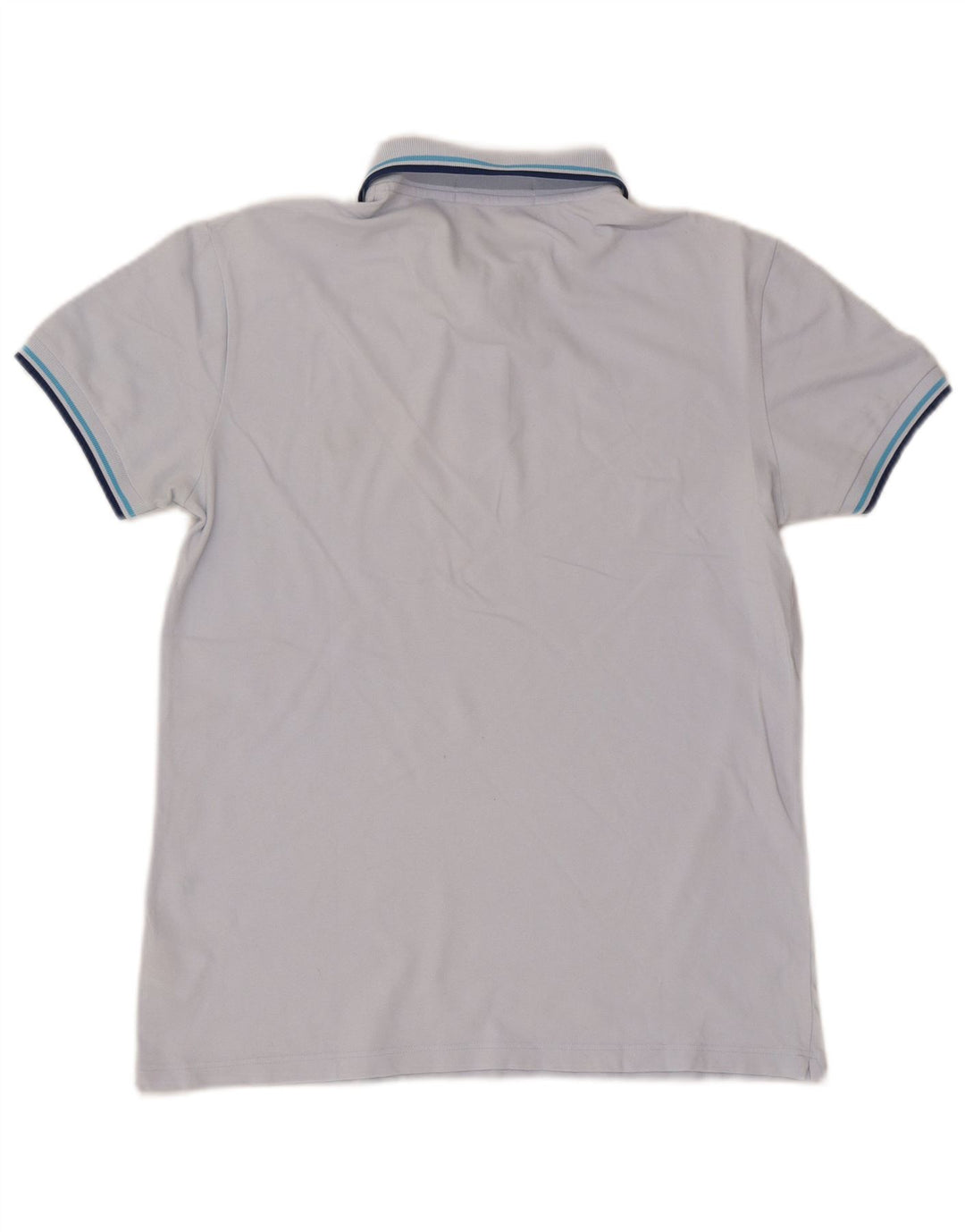 Polo da uomo Fred Perry in cotone a righe blu medio