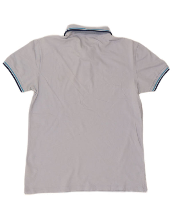 Polo da uomo Fred Perry in cotone a righe blu medio