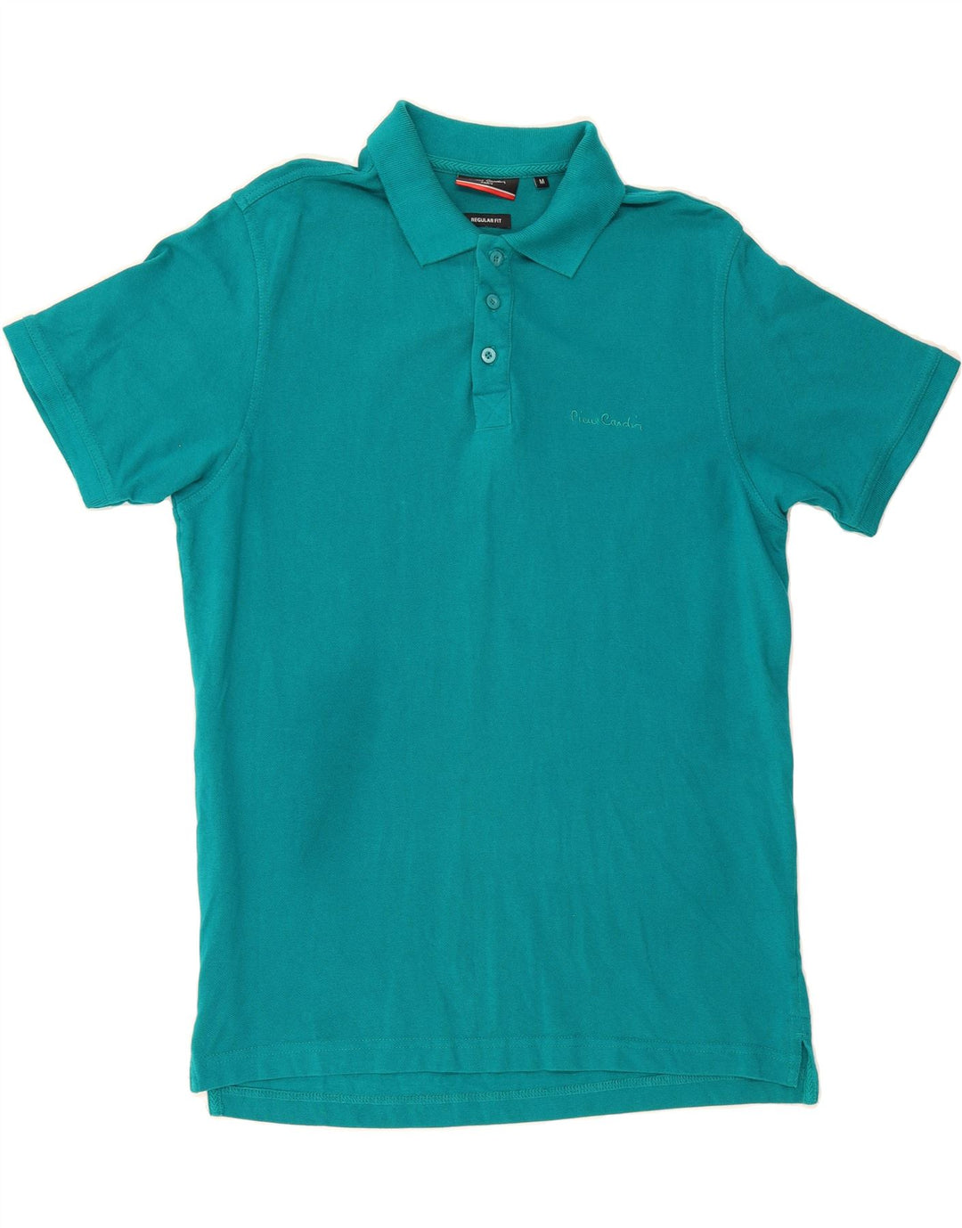 PIERRE CARDIN Mens Regular Fit Polo Shirt Medium Blue Cotton Vintage Pierre Cardin and Second-Hand Pierre Cardin from Messina Hembry 