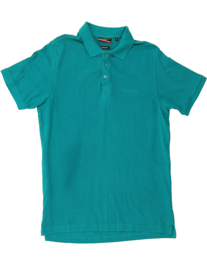 PIERRE CARDIN Mens Regular Fit Polo Shirt Medium Blue Cotton Vintage Pierre Cardin and Second-Hand Pierre Cardin from Messina Hembry 