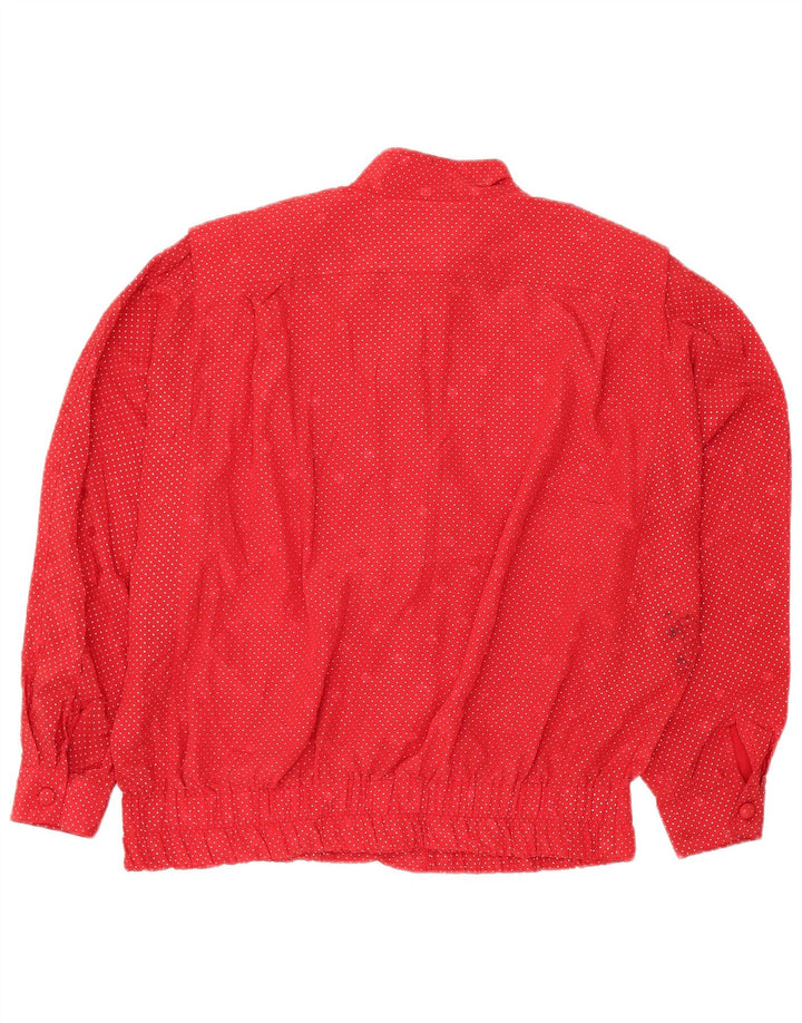 YESSICA Camicetta oversize da donna EU 40 Poliestere maculato rosso medio
