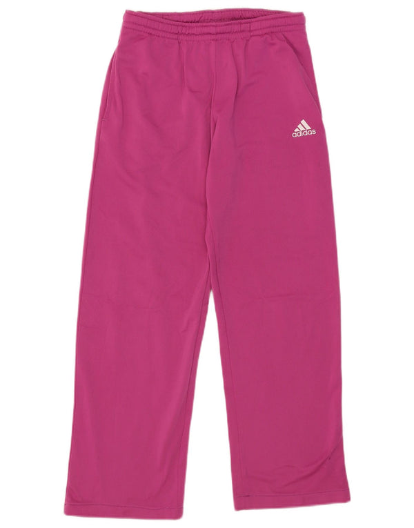 Pantaloni da tuta da donna Adidas UK 12 poliestere rosa medio