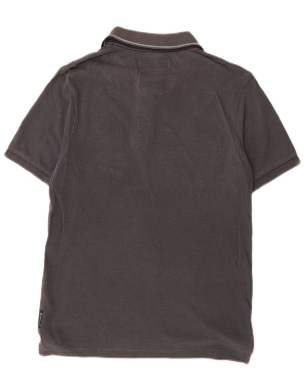 Polo Armani Jeans Uomo Piccola in Cotone Grigio