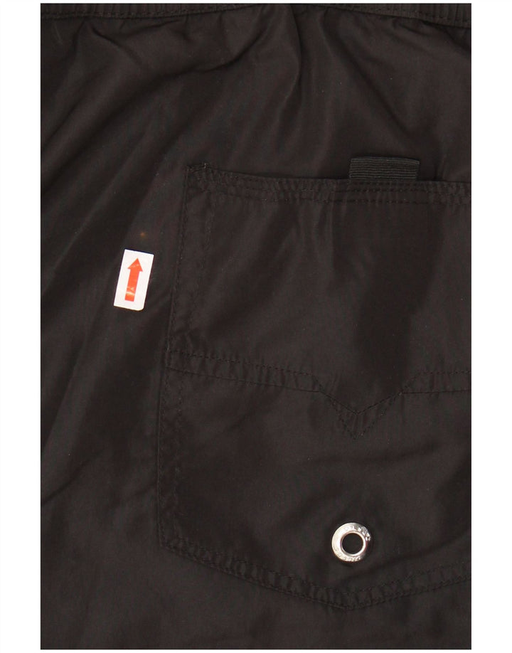 DIESEL Pantaloncini da bagno grafici da uomo EU 50 Large Nero Poliestere