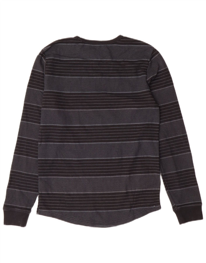 Maglia Volcom da bambino a maniche lunghe 11-12 anni in poliestere a righe grandi grigie
