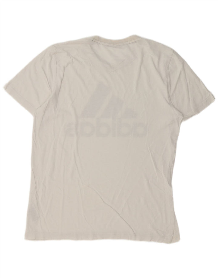 Maglietta grafica da uomo Adidas Top bianca media