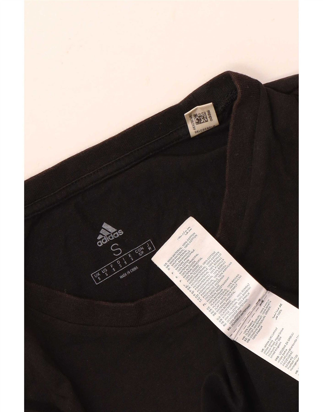 T-shirt ADIDAS da uomo Top piccola in cotone nero