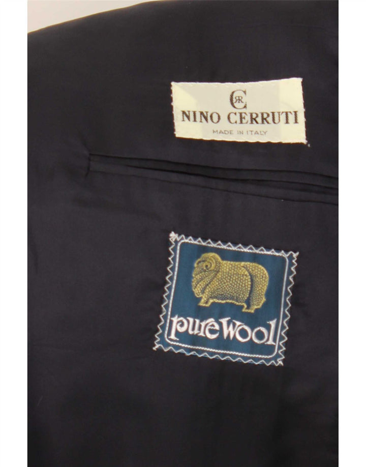 Giacca Blazer da Uomo a 2 Bottoni Nino Cerruti IT 54 2XL Lana a quadri Verde