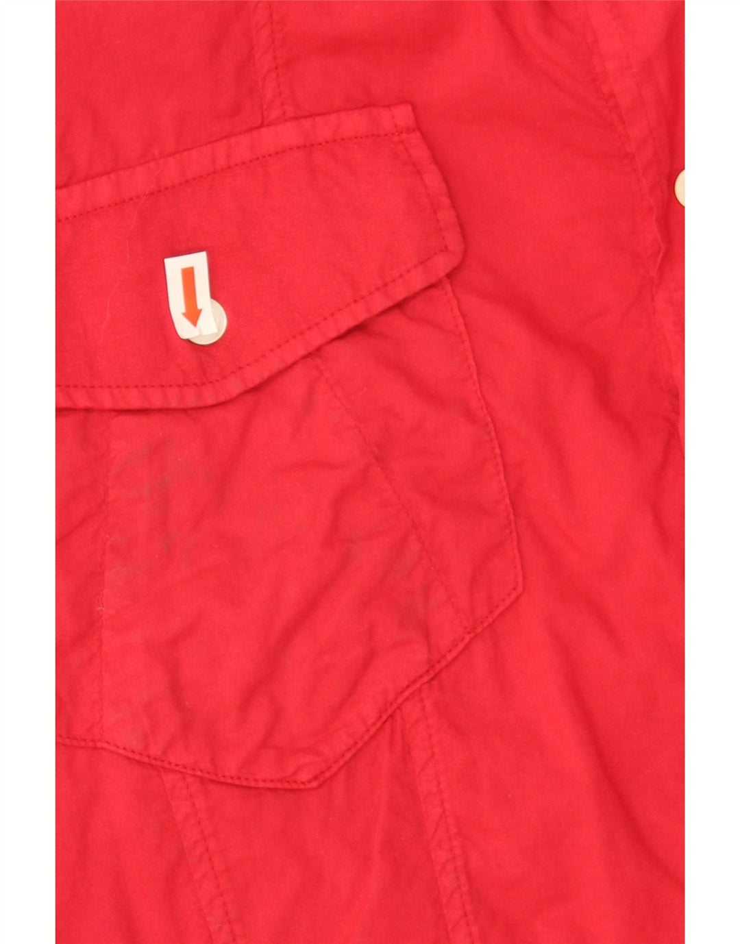 Camicia a maniche corte da donna Iceberg UK 20 2XL Rosso Cotone