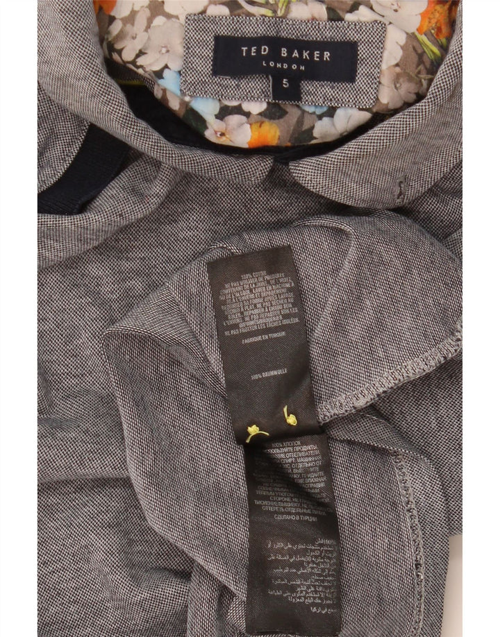 Polo da uomo TED BAKER taglia 5 XL in cotone grigio