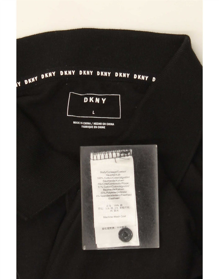 Polo da uomo Dkny grande in cotone nero