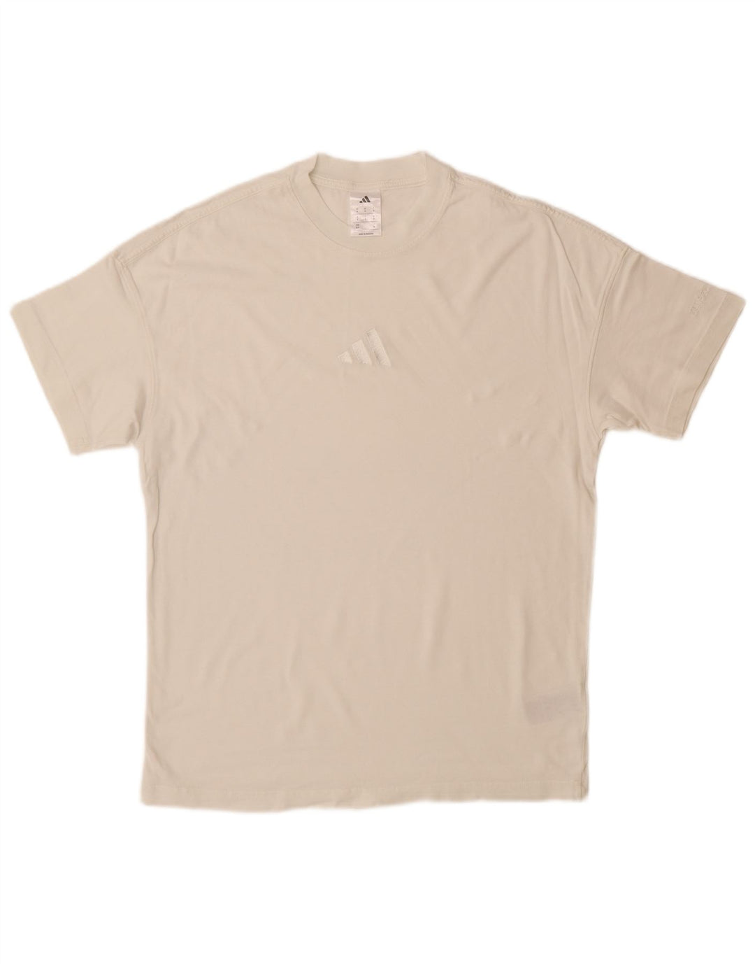 T-shirt ADIDAS da uomo Top piccola in cotone bianco