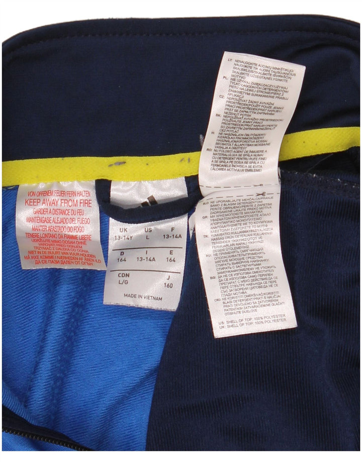 Giacca da tuta da ragazzo Adidas 13-14 anni Blu navy Colourblock