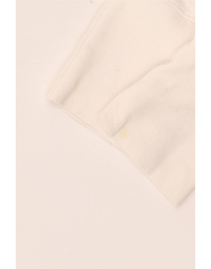 BILLABONG Felpa con grafica da donna Maglione UK 12 Poliestere bianco medio