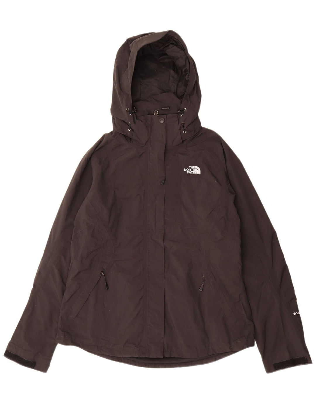 THE NORTH FACE Giacca antipioggia con cappuccio Hyvent da donna UK 16 Large Nylon nero