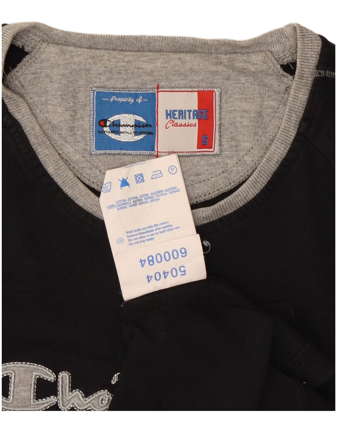 T-shirt grafica Champion da donna Heritage Classics UK 10 piccola nera