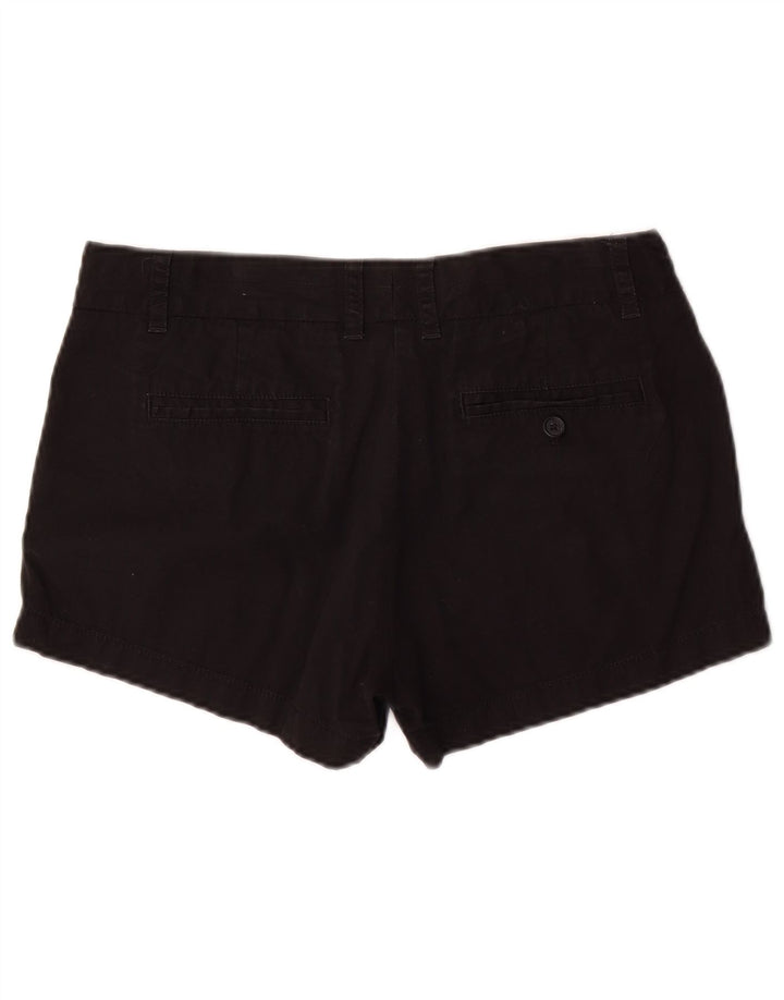 Pantaloncini chino rotti da donna J. Crew US 6 medi W32 cotone nero