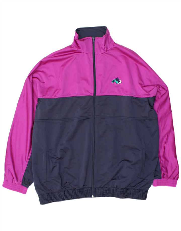 Giacca da tuta da uomo BRUGI XL in poliestere color block blu navy