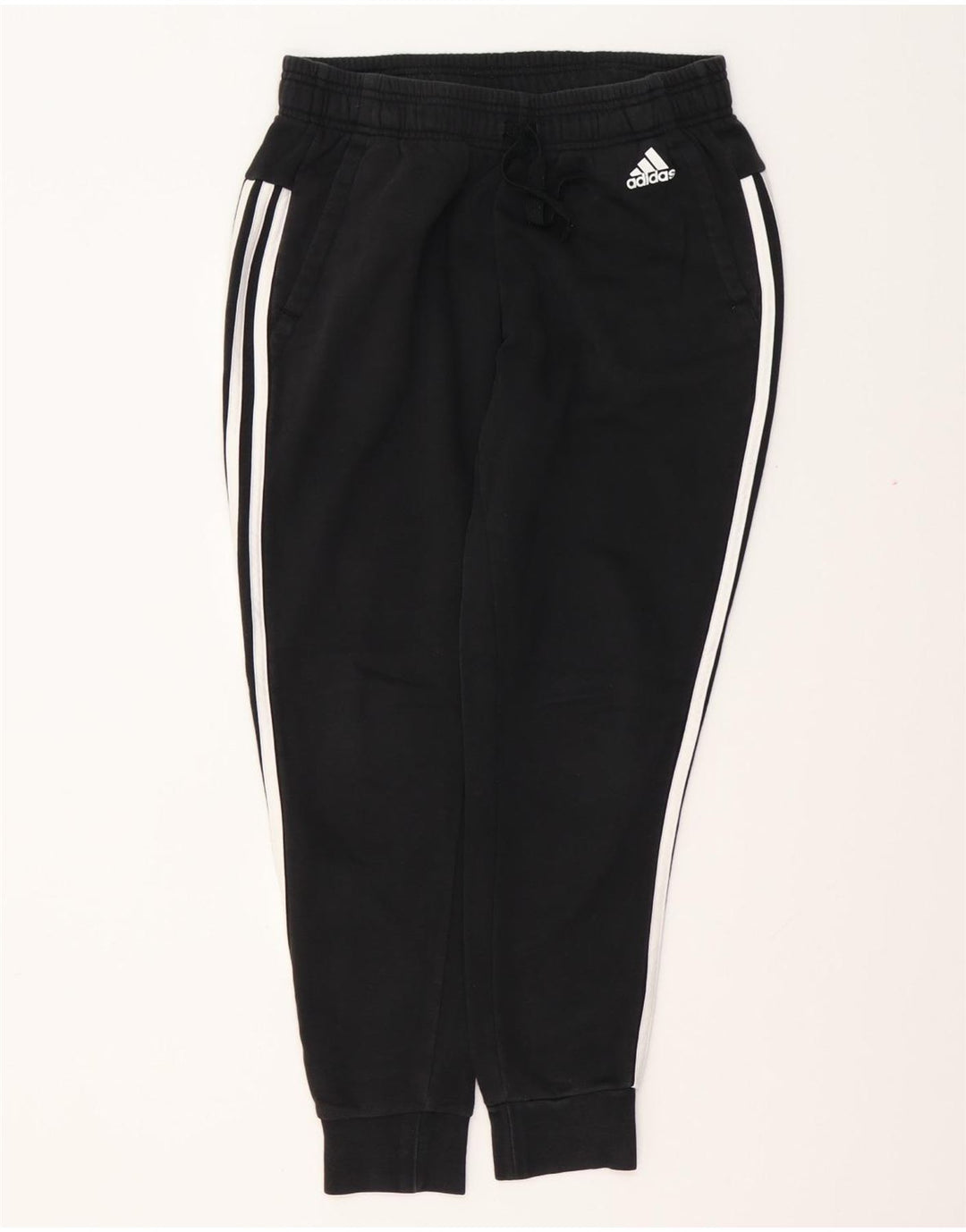 Pantaloni da tuta da donna ADIDAS Joggers UK 8/10 piccoli cotone nero