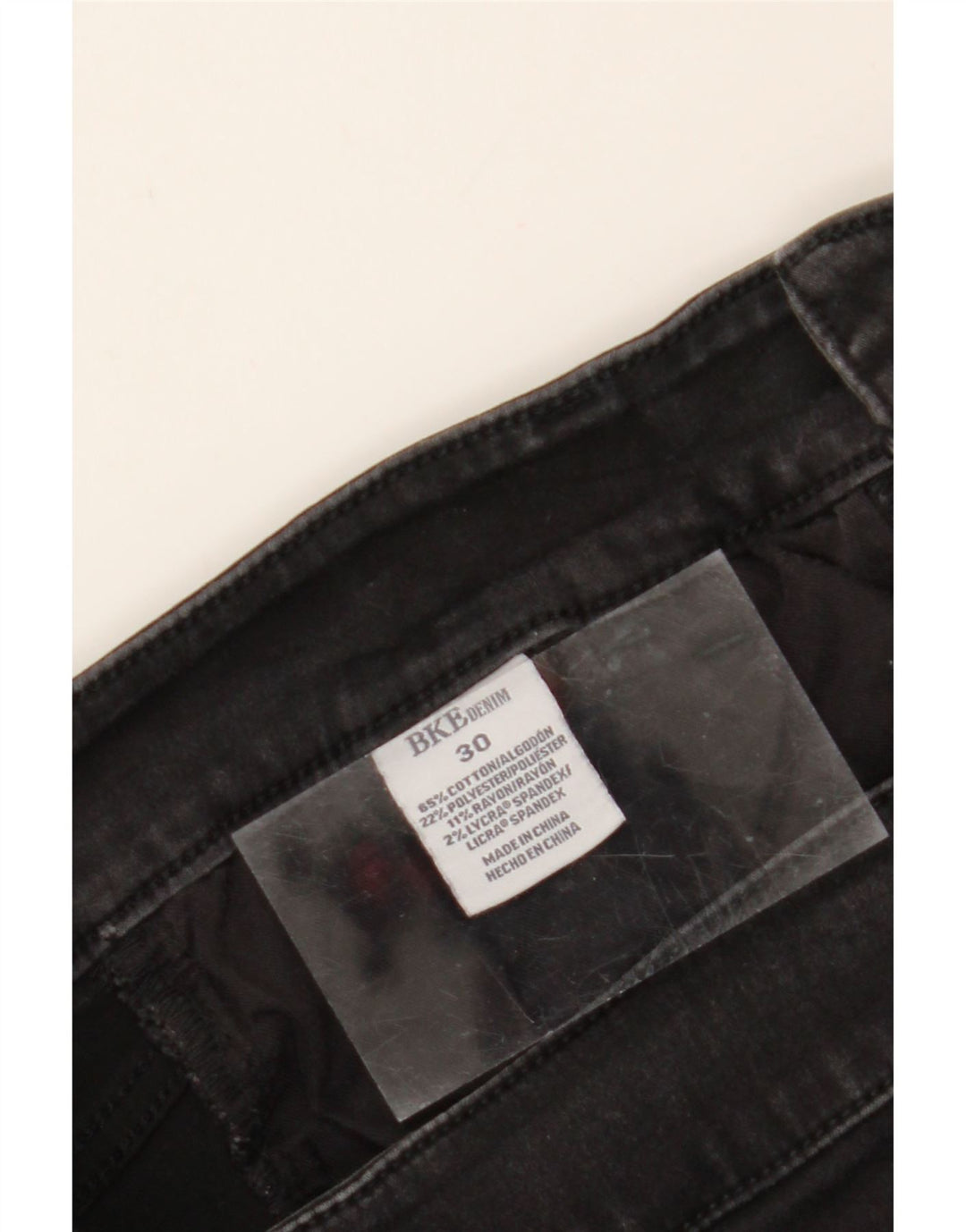 BKE Womens Skinny Jeans W30 L30 Black Cotton Vintage BKE and Second-Hand BKE from Messina Hembry 