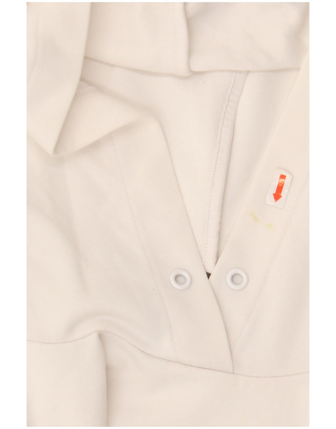 Felpa con cappuccio grafica da donna Adidas UK 8/10 Small Poliestere bianco